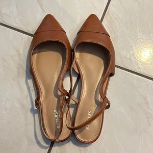 Toe Cap Slingback Ballet Flats